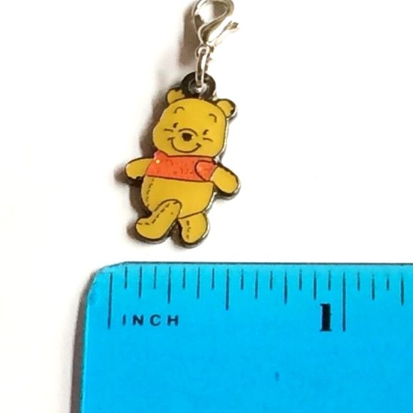 Vintage Disney Winnie the Pooh Charm Zipper Pull Clip On For Bracelet Purse - Picture 9 of 10